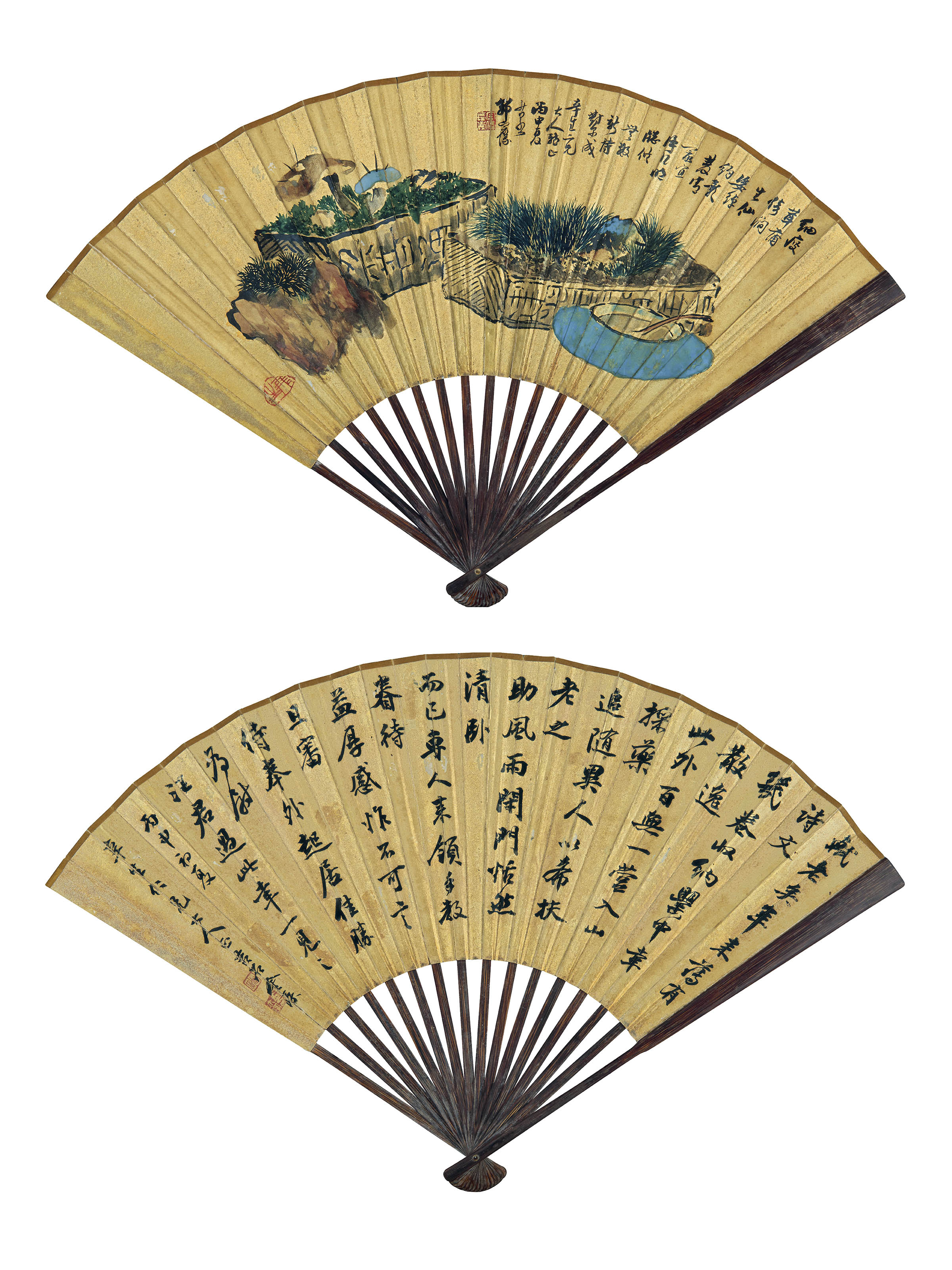 郭宗仪 金尔珍  清供图 节录苏轼文