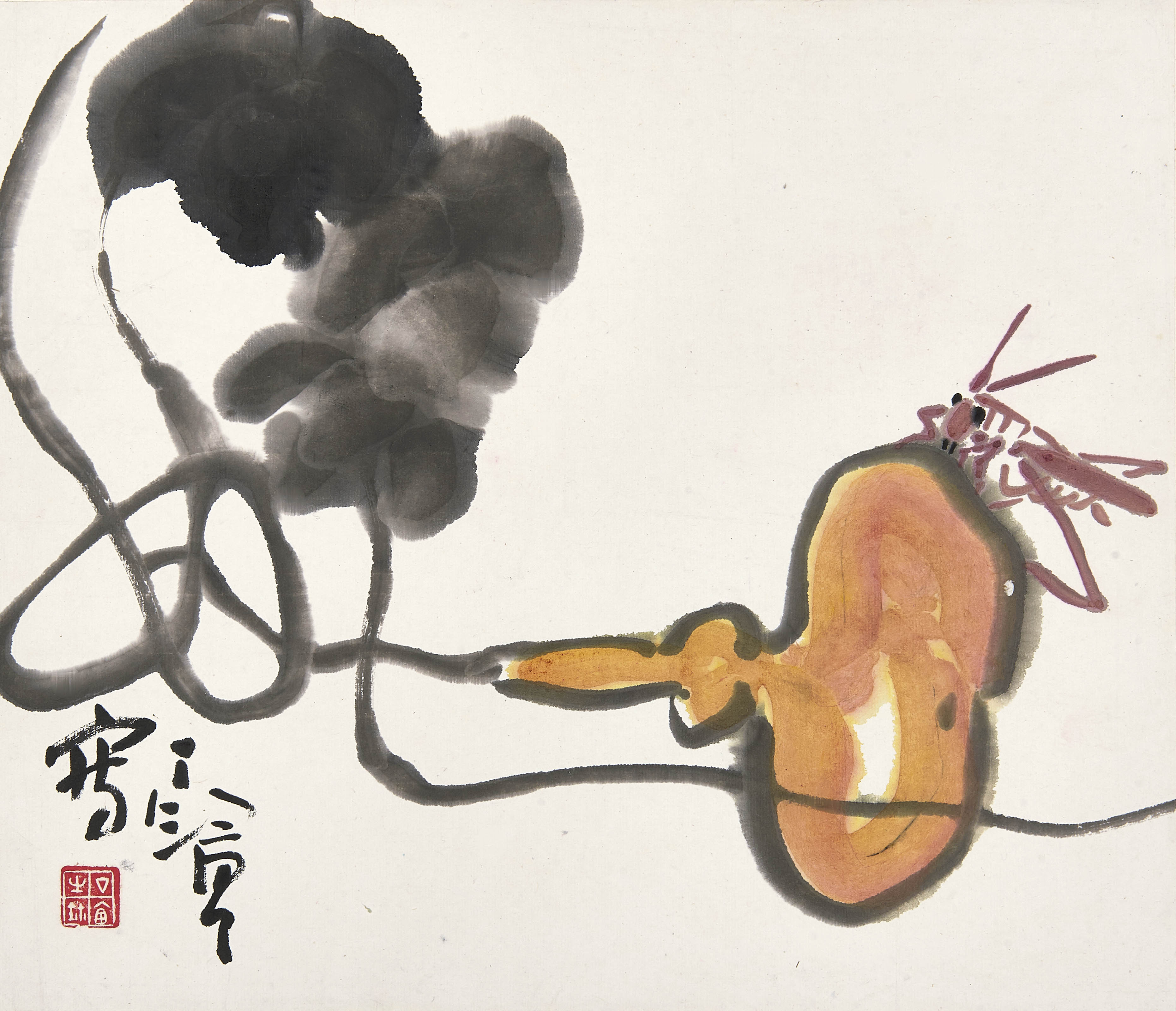 丁衍庸  葫芦蚱蜢