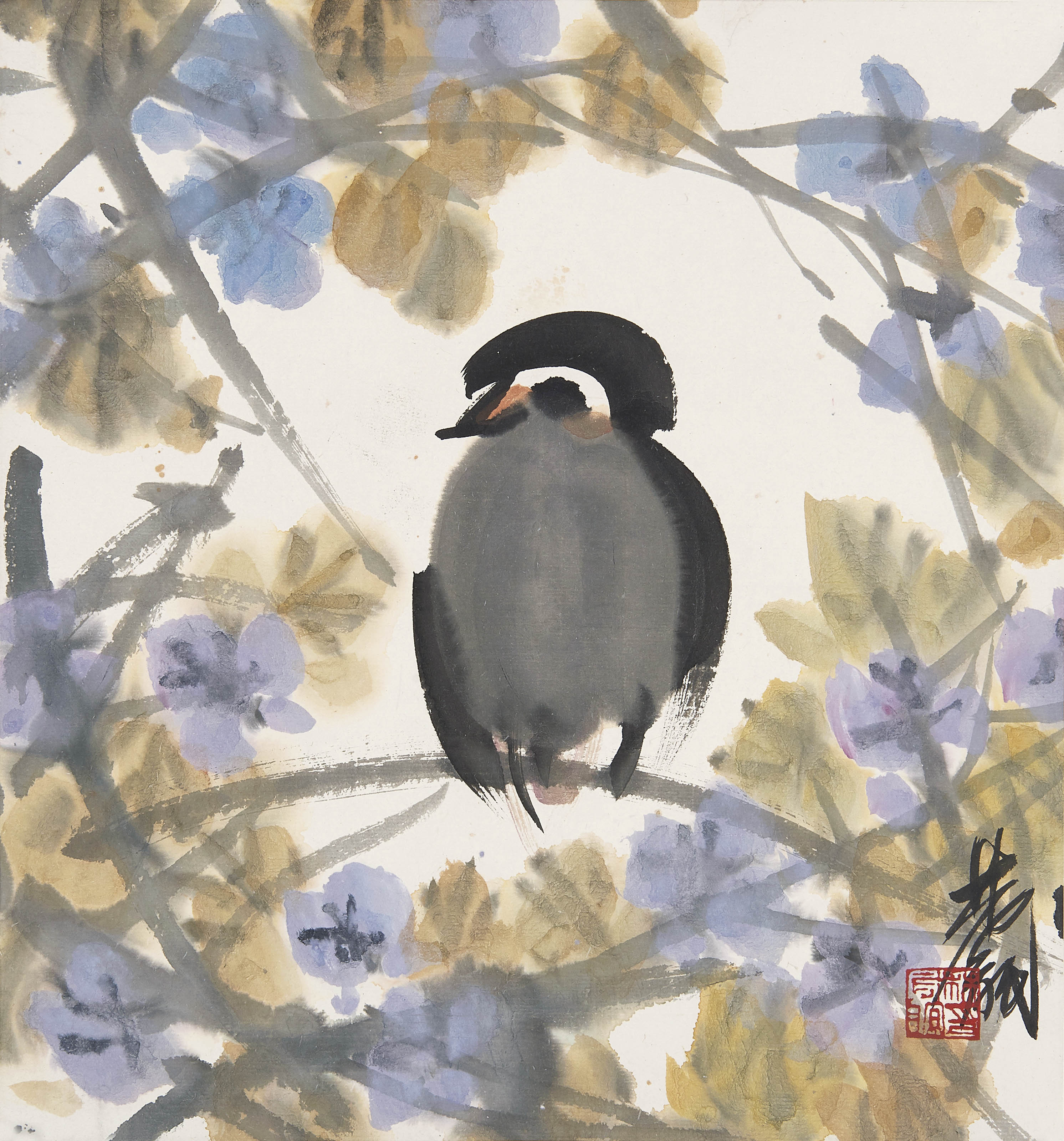林风眠  繁花小鸟