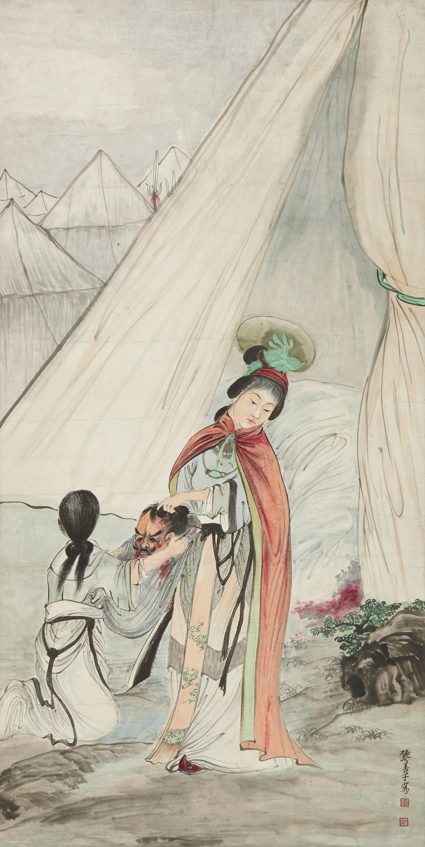 张善孖  列女传故实