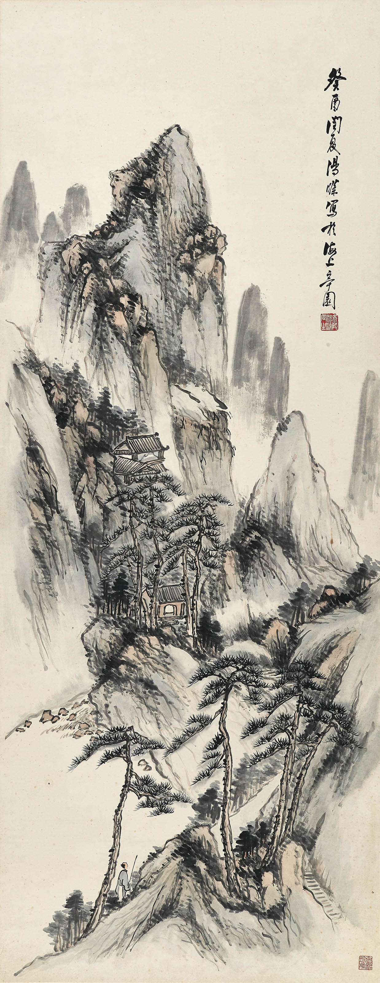 汤涤  深山访寺